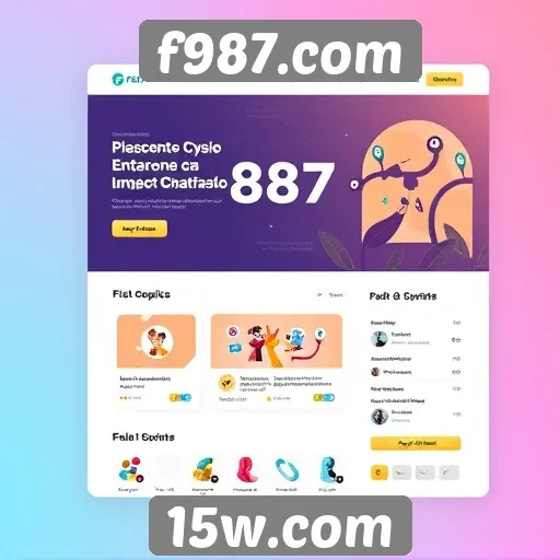 Interface do f987.com é intuitiva e moderna